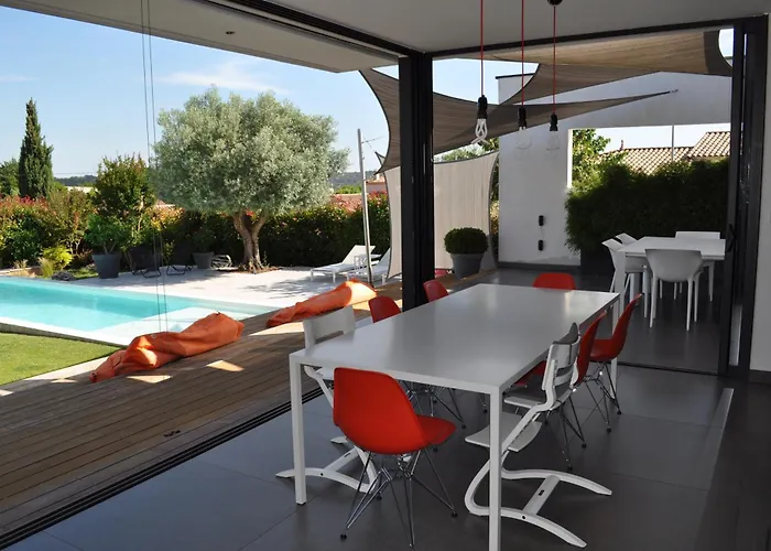 빌라 L'ecrin Contemporain Nages-et-Solorgues
